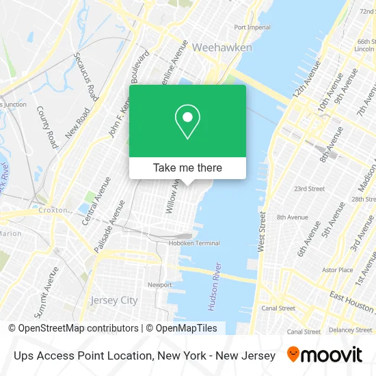 Ups Access Point Location map
