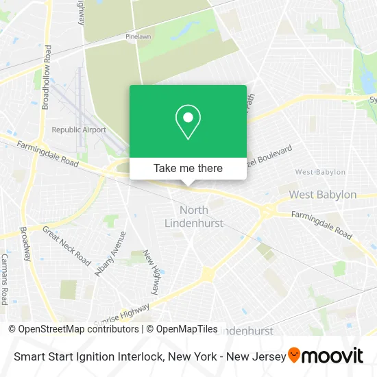 Smart Start Ignition Interlock map
