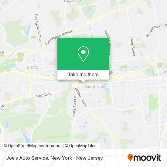 Joe's Auto Service map