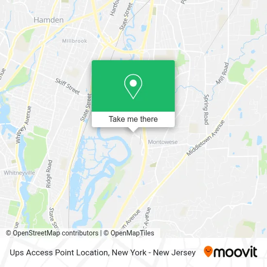 Ups Access Point Location map
