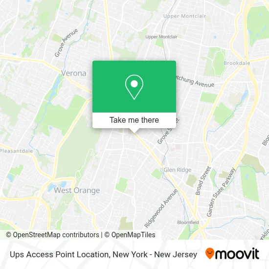Ups Access Point Location map