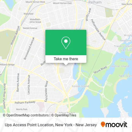 Ups Access Point Location map