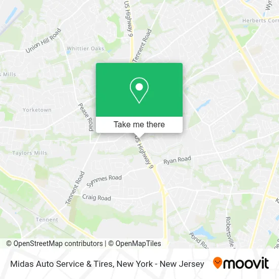 Midas Auto Service & Tires map