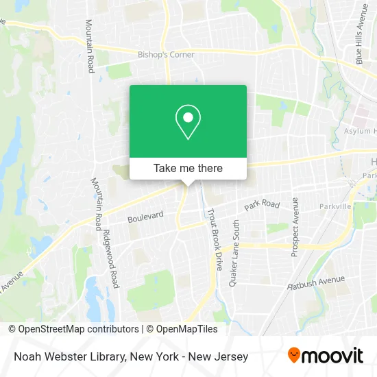 Noah Webster Library map