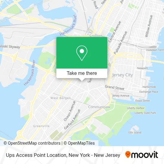 Ups Access Point Location map