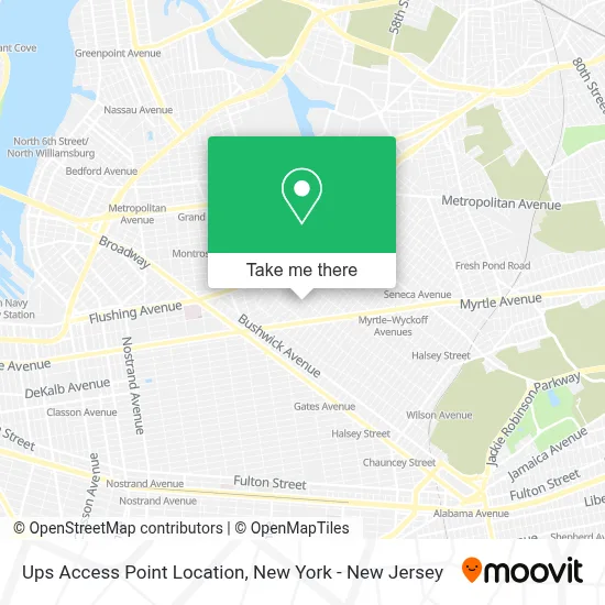 Ups Access Point Location map