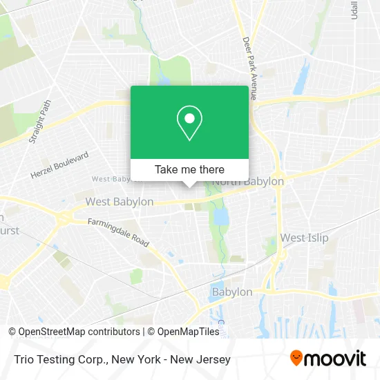 Trio Testing Corp. map