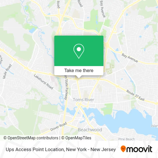 Ups Access Point Location map