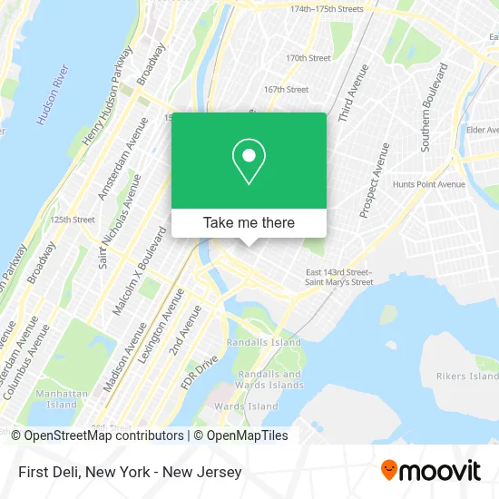 First Deli map