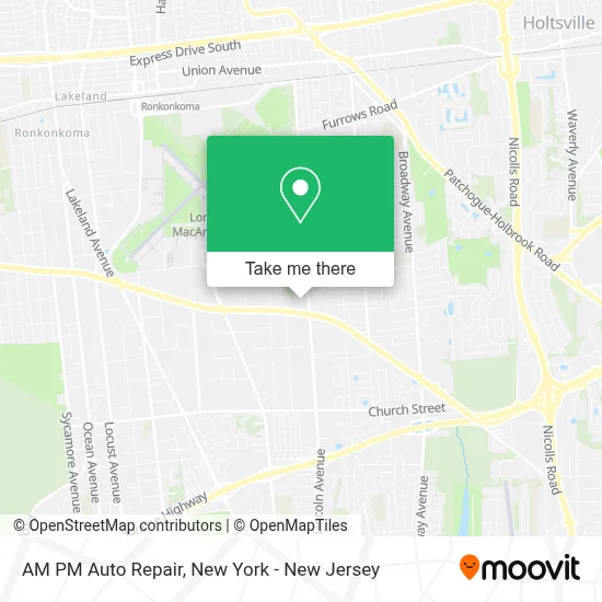 AM PM Auto Repair map