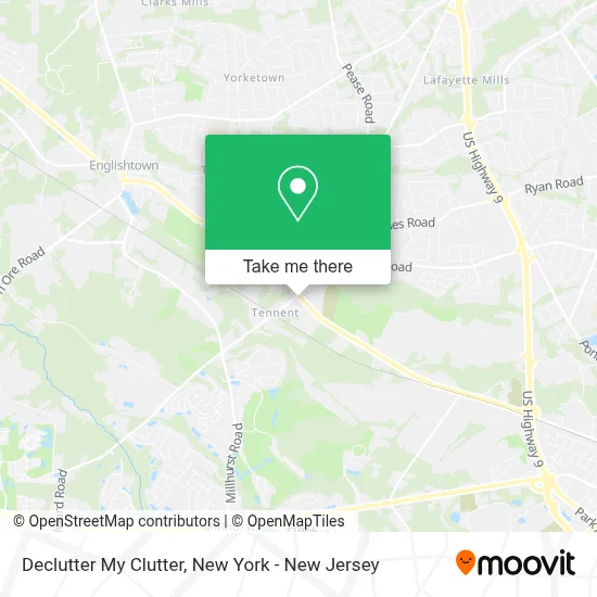 Declutter My Clutter map