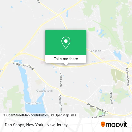 Deb Shops map