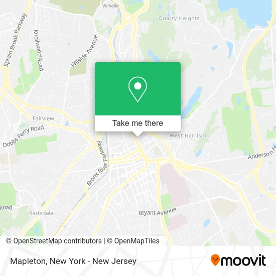 Mapleton map