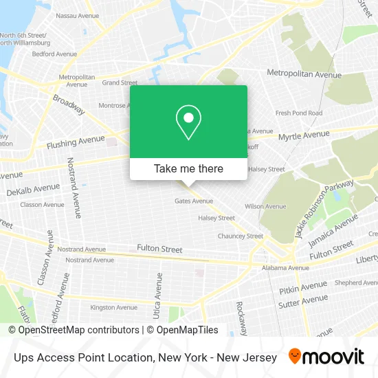 Ups Access Point Location map