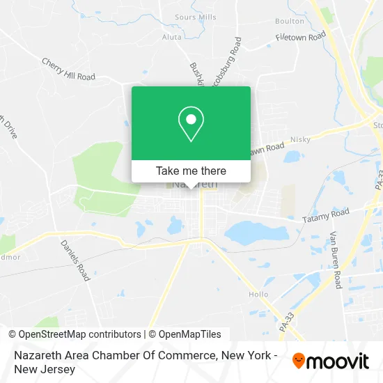 Nazareth Area Chamber Of Commerce map