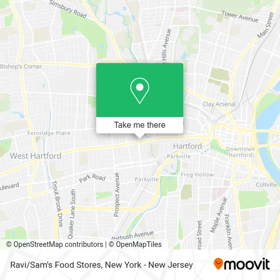 Ravi/Sam's Food Stores map