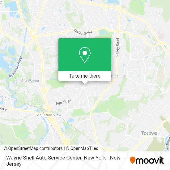 Wayne Shell Auto Service Center map