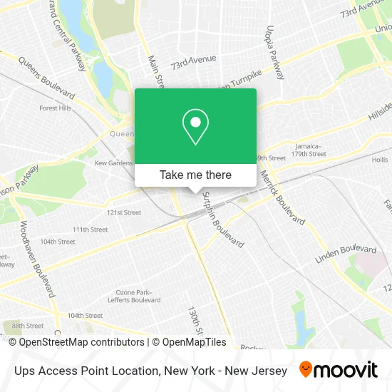 Ups Access Point Location map