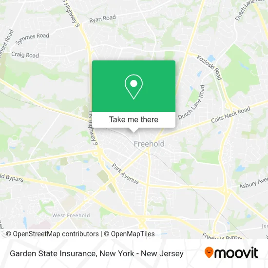 Garden State Insurance map