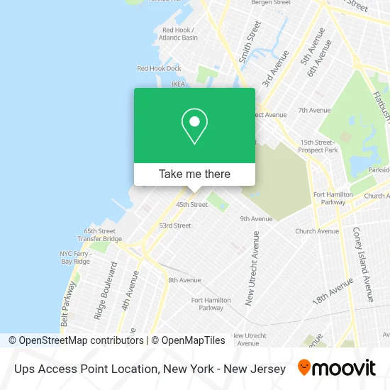 Ups Access Point Location map