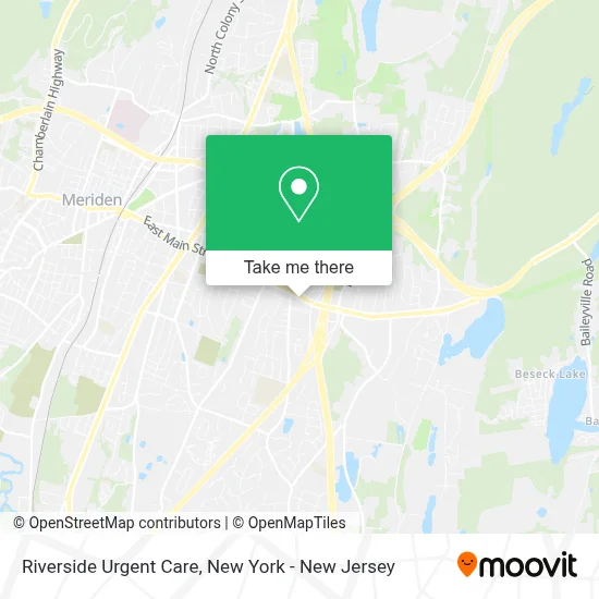 Riverside Urgent Care map