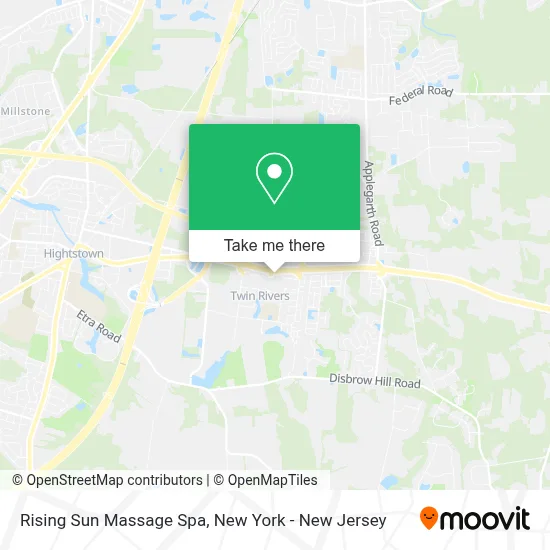 Rising Sun Massage Spa map