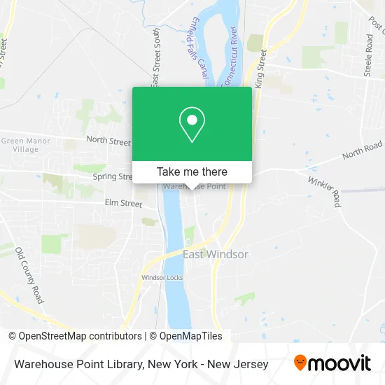 Warehouse Point Library map