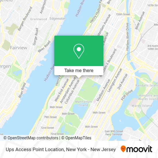 Ups Access Point Location map