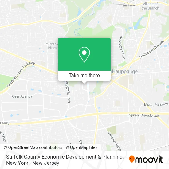 Suffolk County Economic Development & Planning map