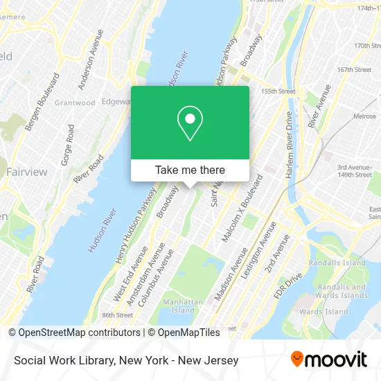 Social Work Library map