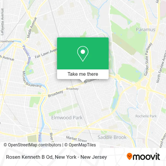 Rosen Kenneth B Od map
