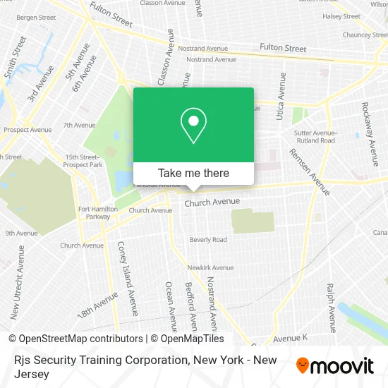 Rjs Security Training Corporation map