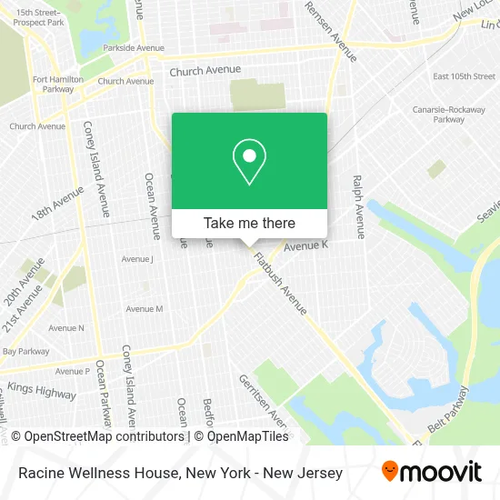Racine Wellness House map