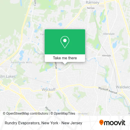 Rundry Evaporators map