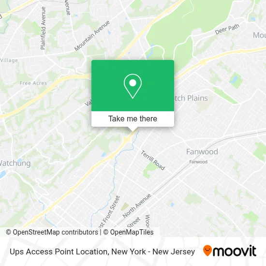 Ups Access Point Location map