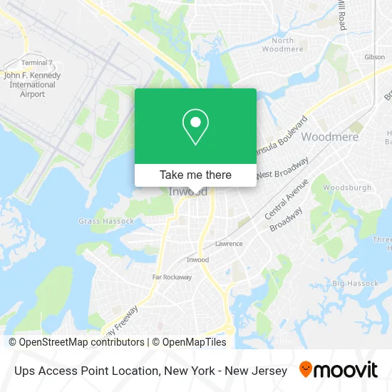 Ups Access Point Location map