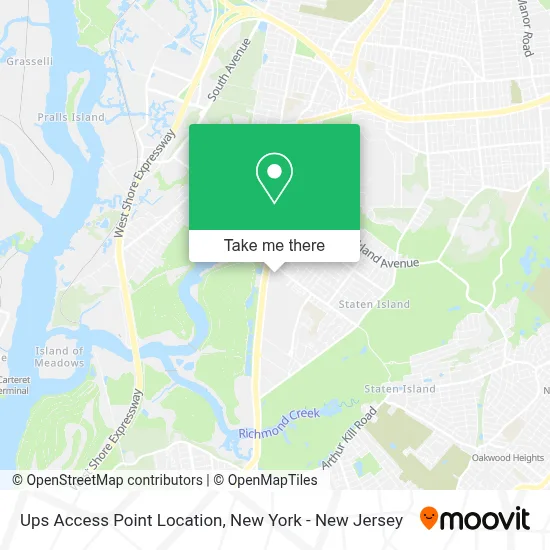 Ups Access Point Location map