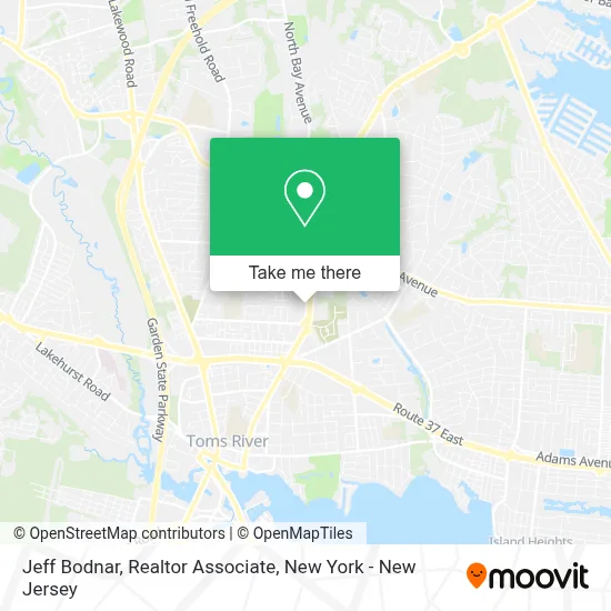 Jeff Bodnar, Realtor Associate map