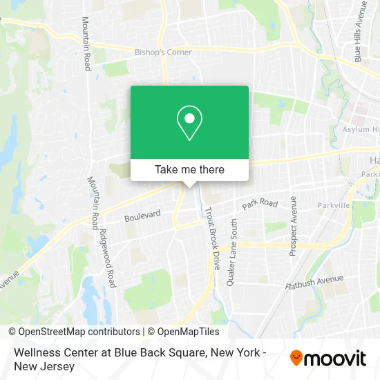 Wellness Center at Blue Back Square map