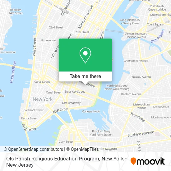 Ols Parish Religious Education Program map