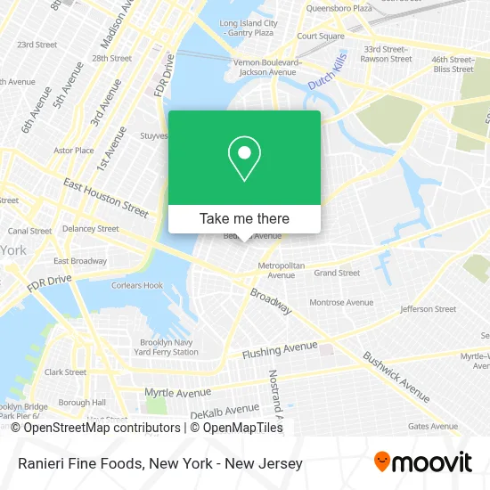 Ranieri Fine Foods map