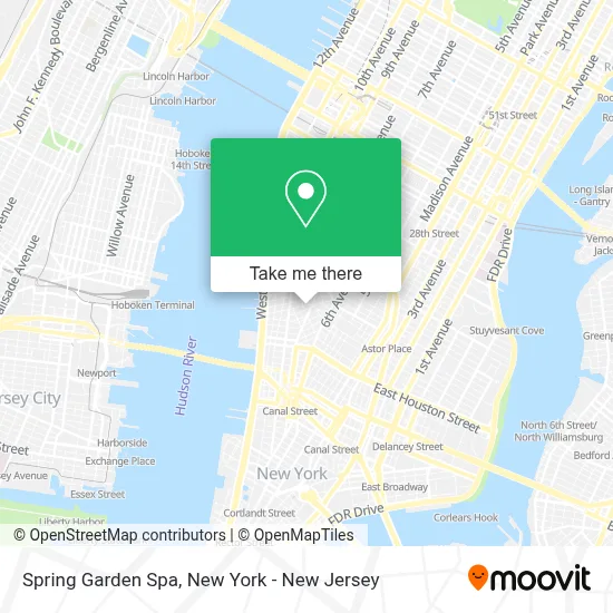 Spring Garden Spa map