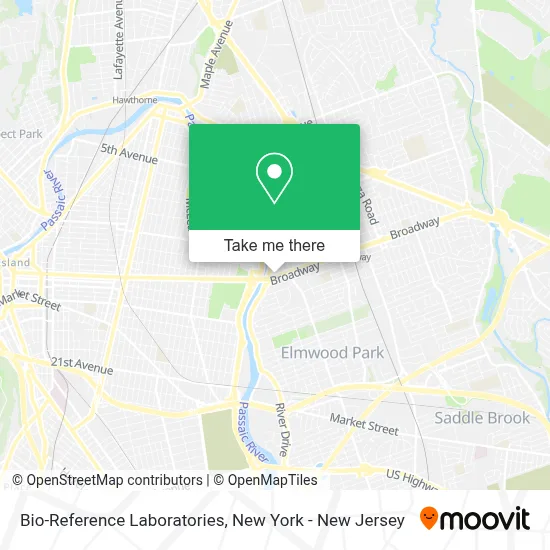 Bio-Reference Laboratories map