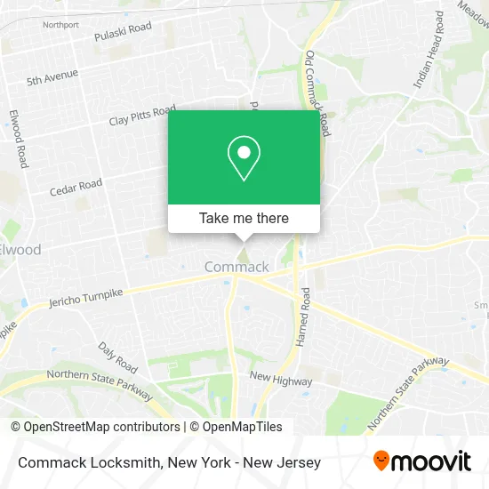 Commack Locksmith map
