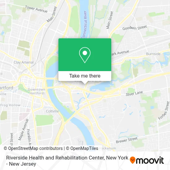 Riverside Health and Rehabilitation Center map