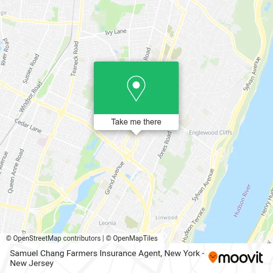 Samuel Chang Farmers Insurance Agent map