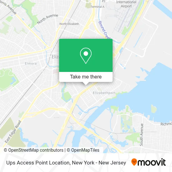 Ups Access Point Location map