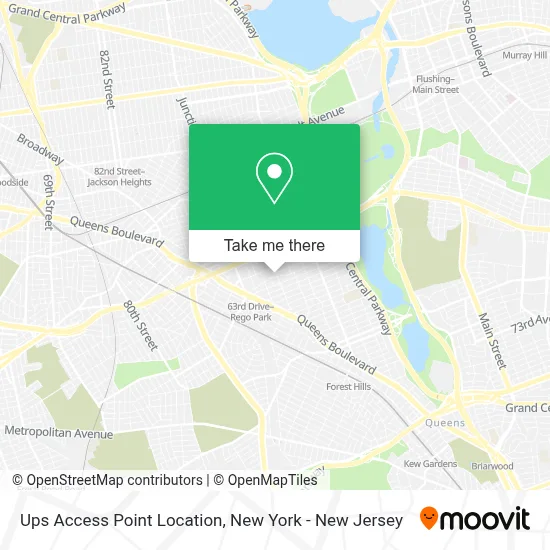 Ups Access Point Location map