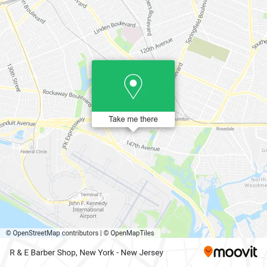 R & E Barber Shop map