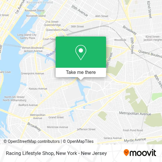 Racing Lifestyle Shop map